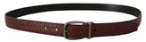 Dolce & Gabbana Elegant Leather Belt with Metal Buckle