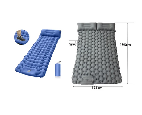 Portable Foot-Inflated Camping Cushion