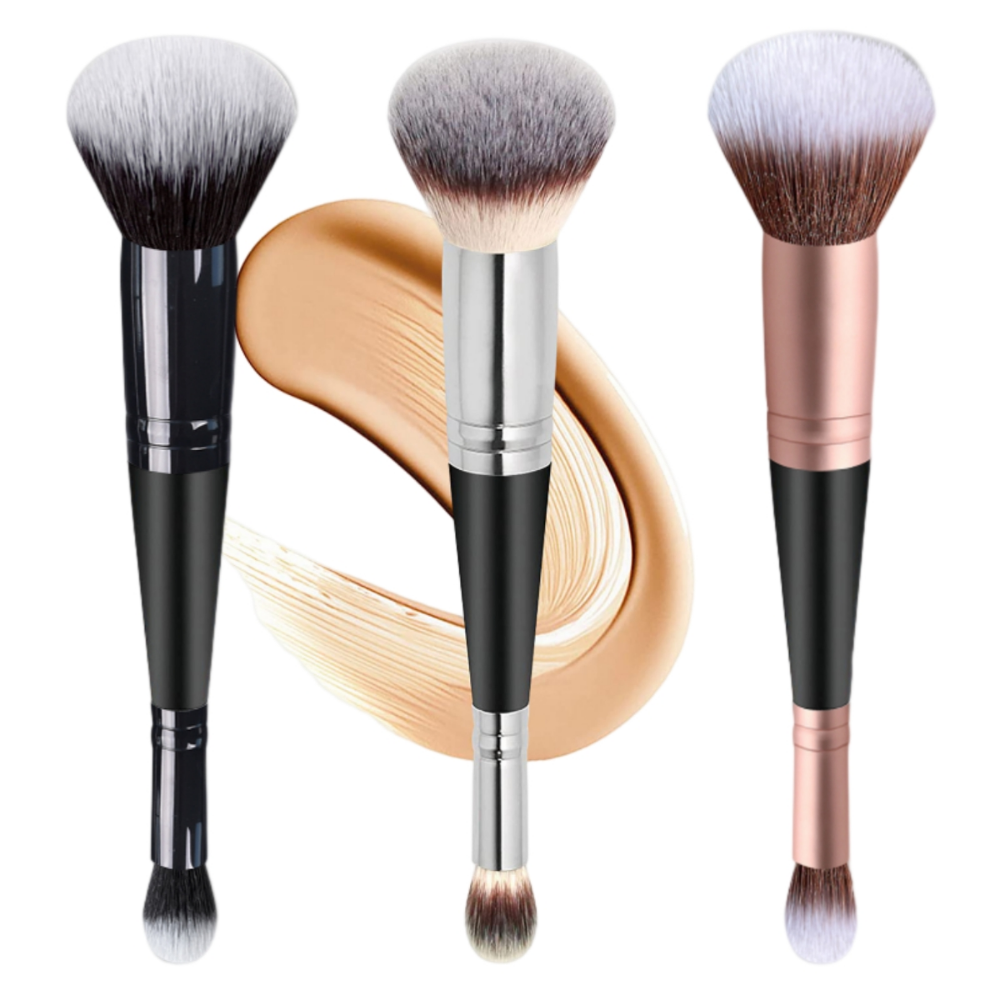 1pc Double Head Professional Makeup Brush Set 2 In 1