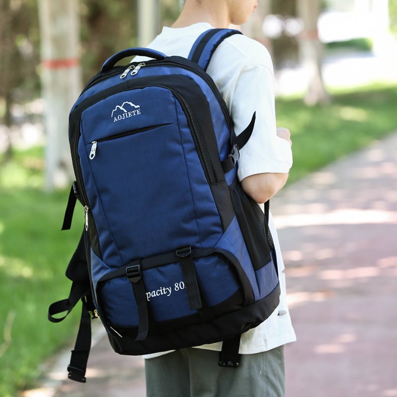 60L Men's Double Shoulder Backpack for Travel & Hiking