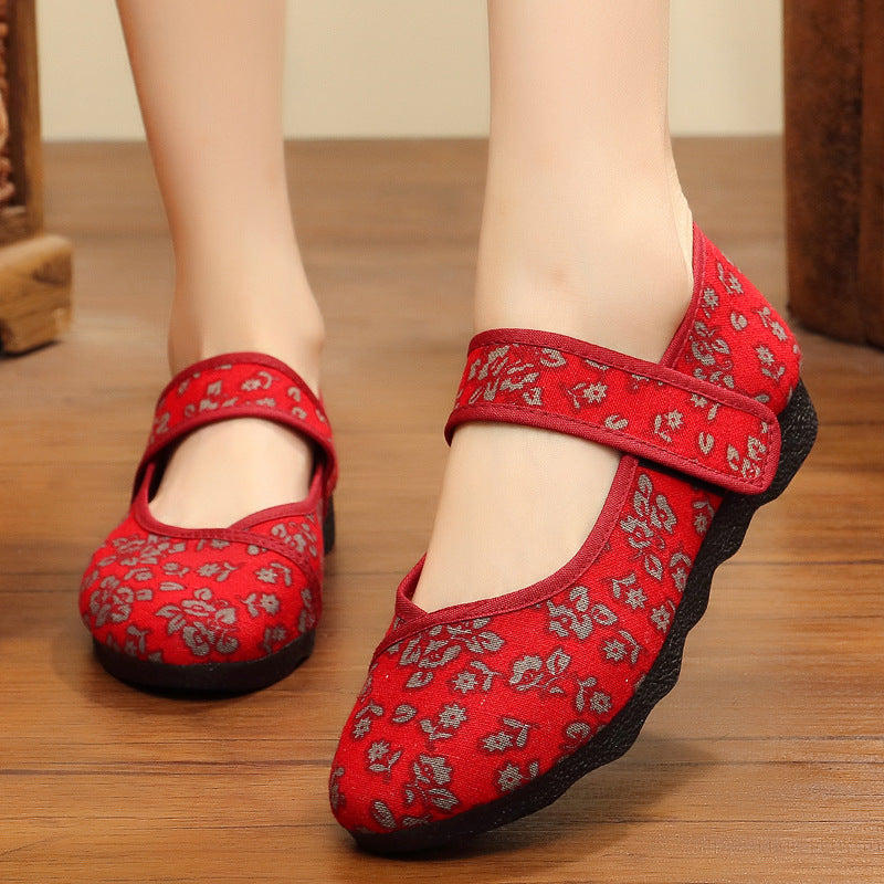 Soft Sole Round Toe Women's Shoes for Seniors