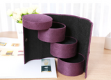 Vintage Velvet 3-Layer Jewelry Organizer Box