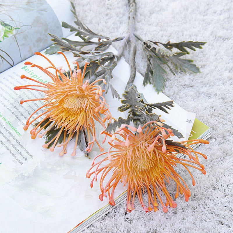 Artificial Flowers with 2 Heads for Home Decoration