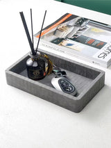 Leather Key Storage Box and Decorative Tray for Entryway