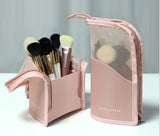 Makeup Brush Organizer Bag - Portable Handheld Pouch