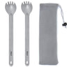 Tibest Titanium Spork Long Handle 8.7" Camping Spork Backpacking Spoon Ultra Lightweight Camping Utensil for Backpacking Camping Hiking Travel