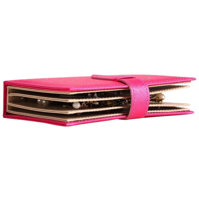 Jewelry Box Organizer with Display Book and Portable Design