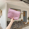 Corduroy Travel Cosmetic Bag - Large Capacity Organizer