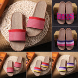 Linen Slippers for Couples - Summer Home Footwear