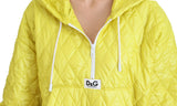 Dolce & Gabbana Elegant Yellow Hooded Jacket