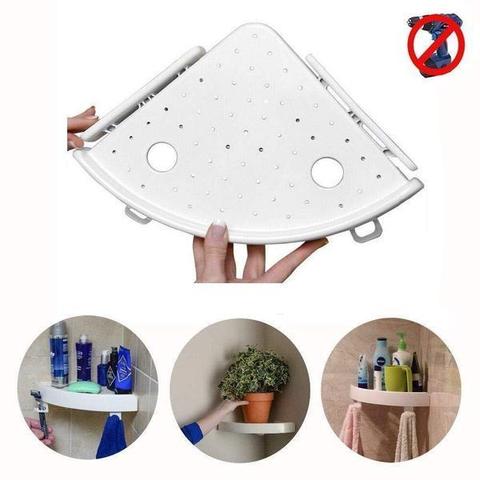 Corner Storage Rack for Bathroom and Kitchen Organizer