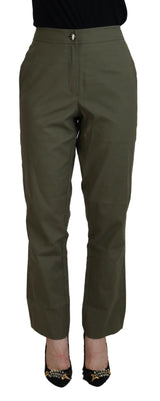 LAUREL Elegant Tapered Green Pants - Chic Everyday Wear