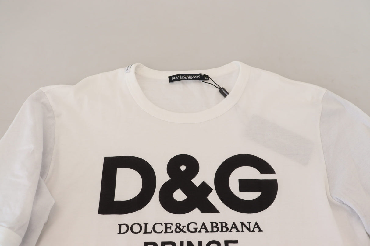 Dolce & Gabbana Elegant White Cotton Pullover Sweater