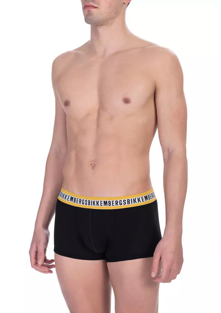 Bikkembergs Black Cotton Men's Trunk Underwear