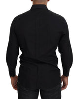 Dolce & Gabbana Elegant Black Formal Long Sleeve Shirt