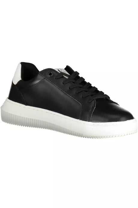 Calvin Klein Black Leather Men Sneaker