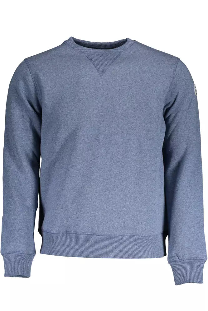 North Sails Blue Cotton Men Sweater