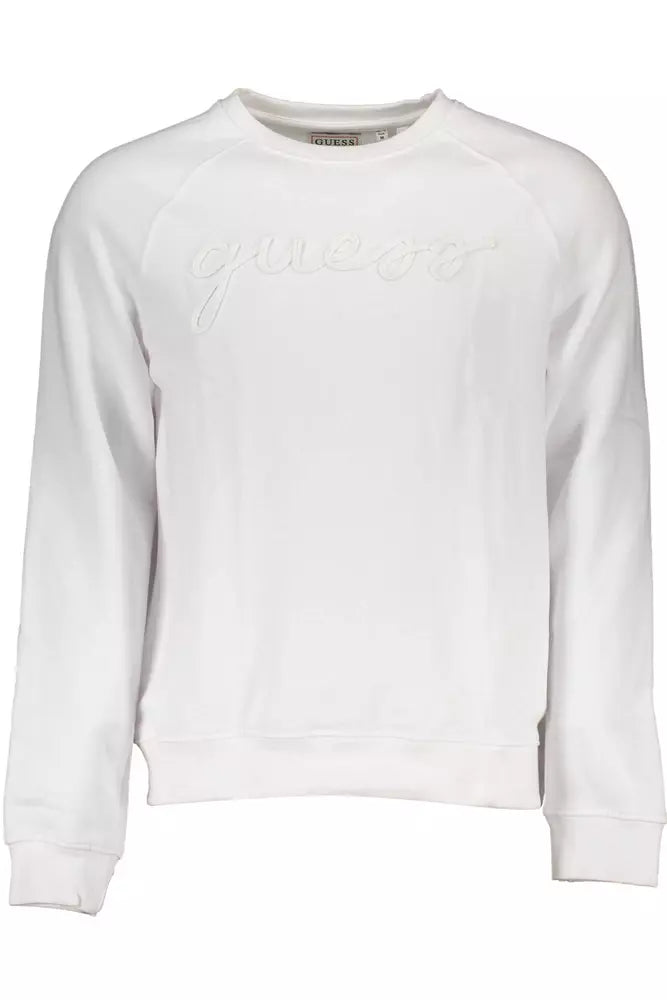 Guess Jeans White Cotton Men Sweater