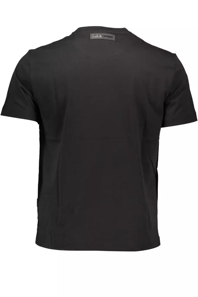 Plein Sport Black Cotton Men T-Shirt