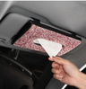 Crystal Car Visor Tissue Box