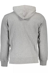 La Martina Gray Cotton Men Sweater