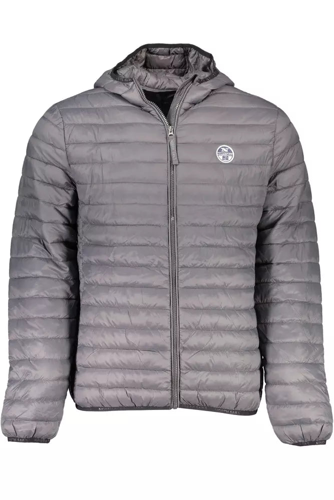 North Sails Gray Polyamide Men Jacket