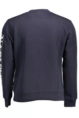 Napapijri Blue Cotton Men Sweater