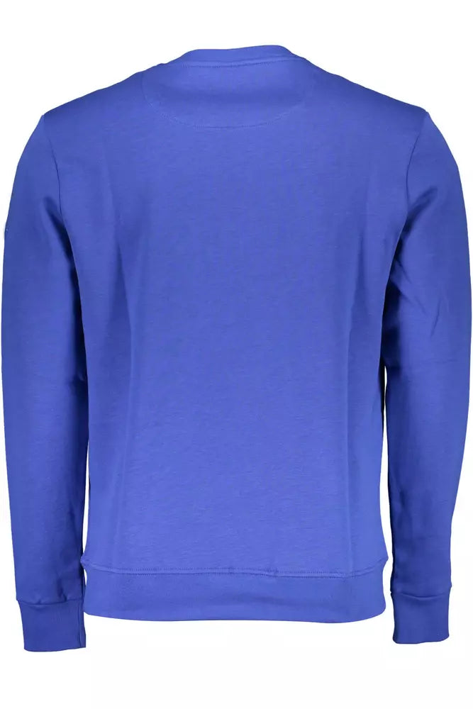 North Sails Blue Cotton Men Sweater