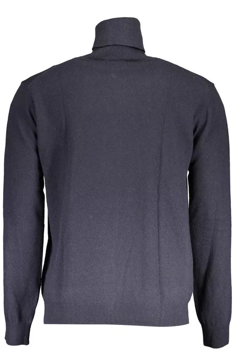 La Martina Blue Wool Mens Sweater