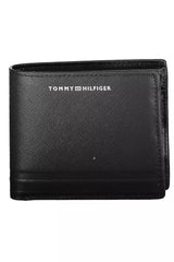 Tommy Hilfiger Black Leather Men Wallet