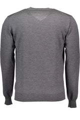 Harmont & Blaine Gray Wool Men Sweater