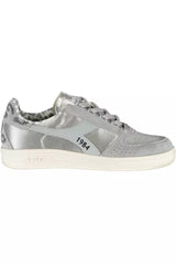 Diadora Gray Leather Women Sneaker