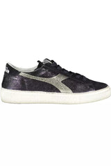 Diadora Black Leather Women Sneaker