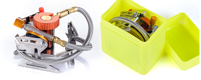 Portable Camping Stove with Windproof Burner