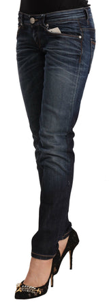 Acht Chic Slim Fit Blue Washed Jeans