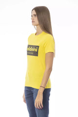 Baldinini Trend Yellow Cotton Women T-Shirt