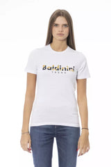 Baldinini Trend White Cotton Women Top