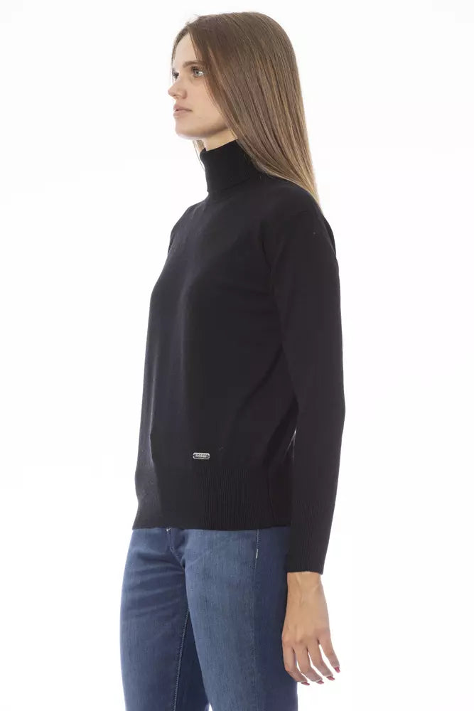 Baldinini Trend Black Wool Women Sweater