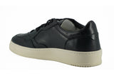 Saxone of Scotland Elegant Black Leather Sneakers - Unisex Style