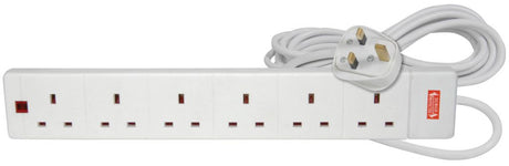 Mercury 6 Gang with Surge protection 2m 429.776UK