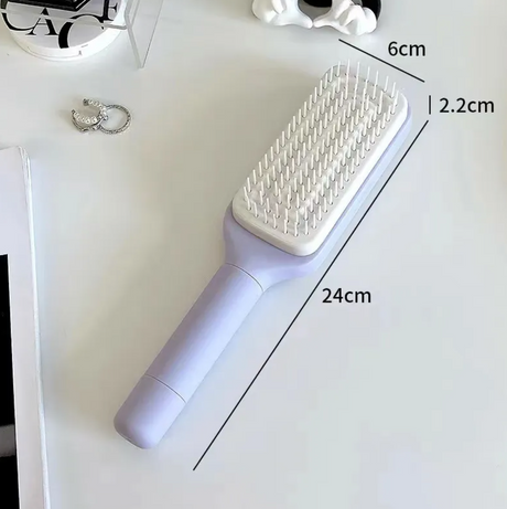 4-in-1 Self-Cleaning Hair Brush