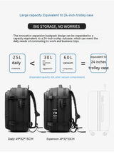Multifunction Vacuum Compression Travel Backpack