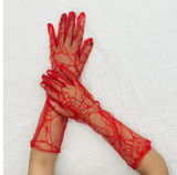 Spider Web Gloves - Halloween Costume Accessory