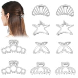 CWJCYTNSN Small Hair Clips 10Pcs Metal Butterfly Starfish Hair Claw Clips for Women Thick Thin Hair Non-Slip Hair Clips for Women and Girls Strong Hold Hair Accessories