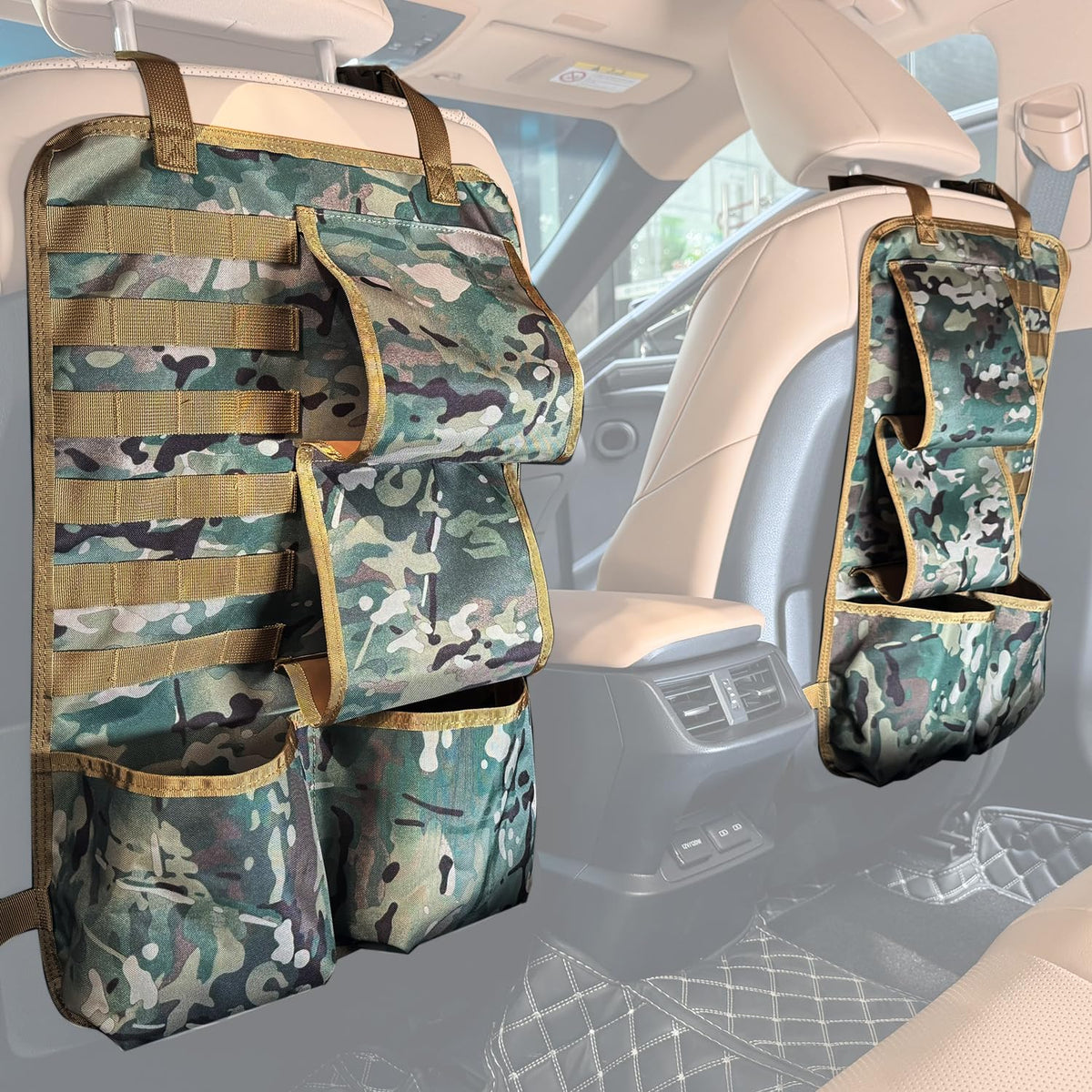 Otomitake Automotive Gun Racks 2 PCS Heavy Duty Truck Gun Rack for Behind Seat | Secure Rifle Holder for Trucks | Universal Seat Back Gun Sling Storage for Easy Access