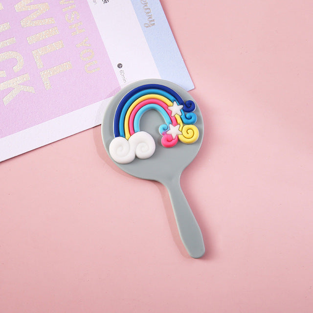 Cute Mini Portable Cartoon Makeup Mirror (Handheld)