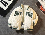 Kinder Baseball "BETTER" Bomber Jacket - Atlantic Shopping Mall