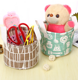 Cosmetic and Snack Storage Bins with Flamingo Design