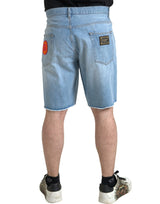 Dolce & Gabbana Elegant Light Blue Denim Bermuda Shorts