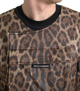 Dolce & Gabbana Silk Leopard Vest Exclusive Sportswear